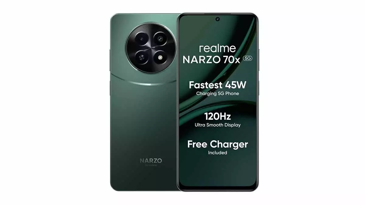 11500 টাকার মধ্যে 5G ফোন, দুর্দান্ত ফিচারের Realme Narzo 70X 5G অবিশ্বাস্য দামে বিক্রি হচ্ছে