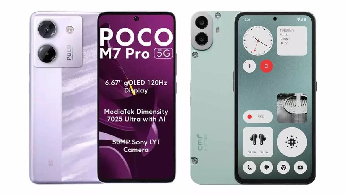 Poco M7 Pro 5G নাকি CMF Phone 1 : ২০ হাজারের মধ্যে চাবুক ফোন কোনটা? তুলনা দেখলেই মিলবে উত্তর