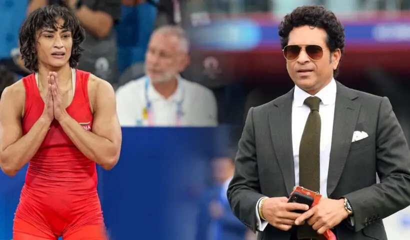 Sachin Tendulkar Stand For Vinesh Phogat And Applied For Silver Medal In Paris Olympics 2024