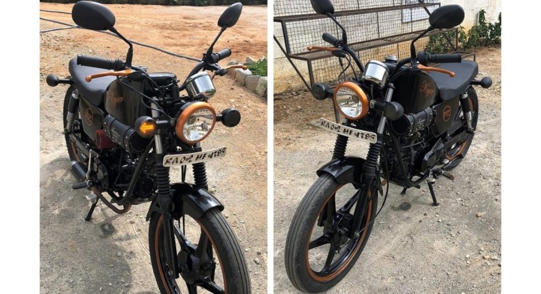 Hero Splendor Modified into Harley Davidson