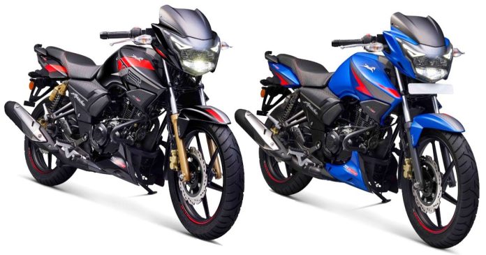 2022 TVS Apache RTR 160 RTR 180 launched in India