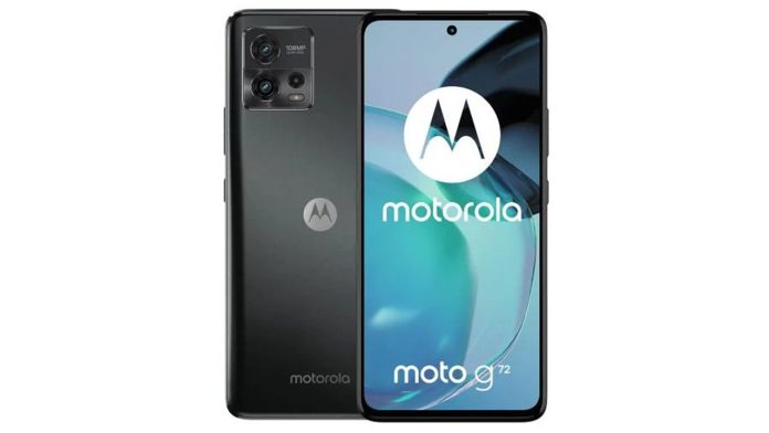 Moto G72 listed with price on Polish website