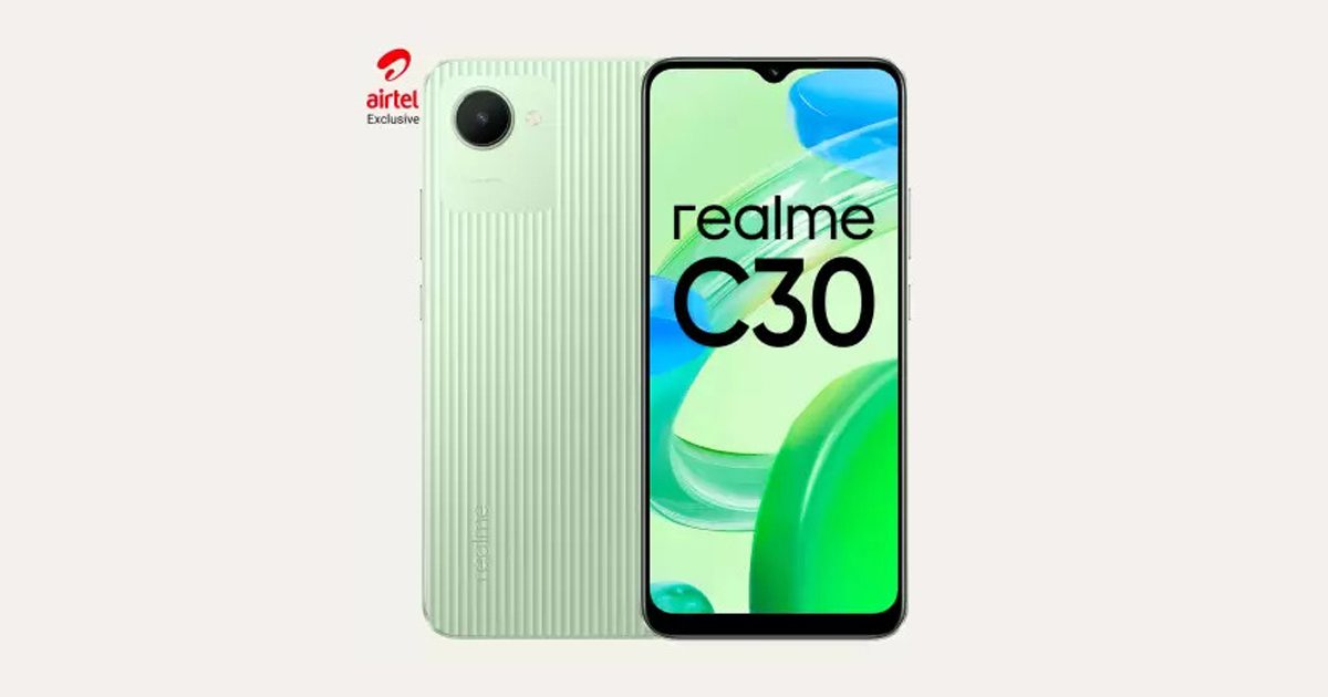 Realme C30 locked Airtel Prepaid offer Discounts up to Rs 1600