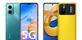 Redmi 11 Prime 5G vs Poco M4 Pro 5G comparison