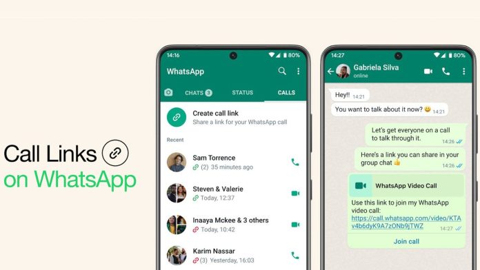 WhatsApp Call Link Features