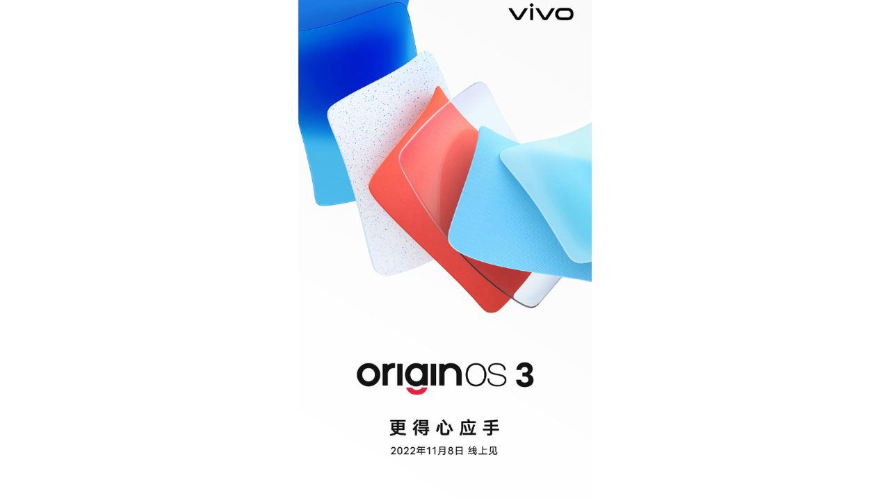 Vivo OriginOS 3 custom skin launch 8 November