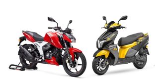 TVS Motor Company sold 3.61 lakh Two Wheelers in August 2022