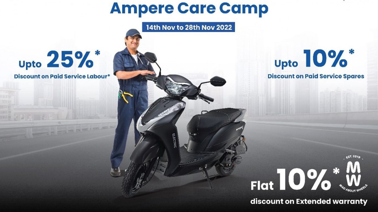 Ampere Nationwide Electric Scooter service Camp