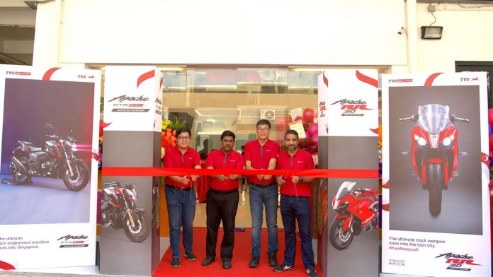 TVS opens first showroom in Singapore