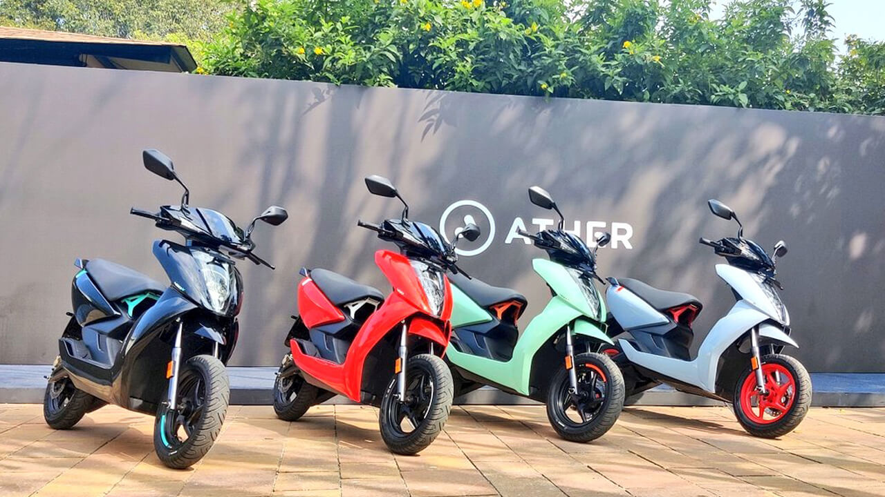 Ather Energy launches updated 450 series E-Scooters