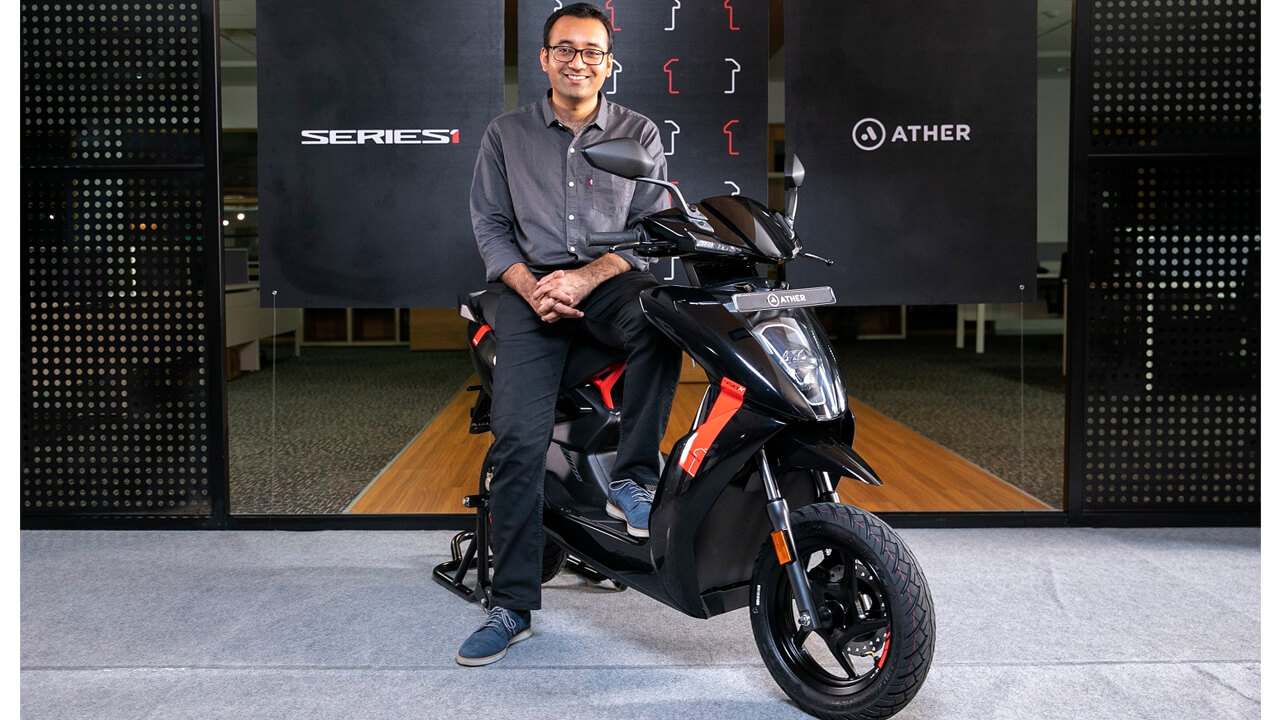 Ather Energy teases new red colour for 450X E-Scooter