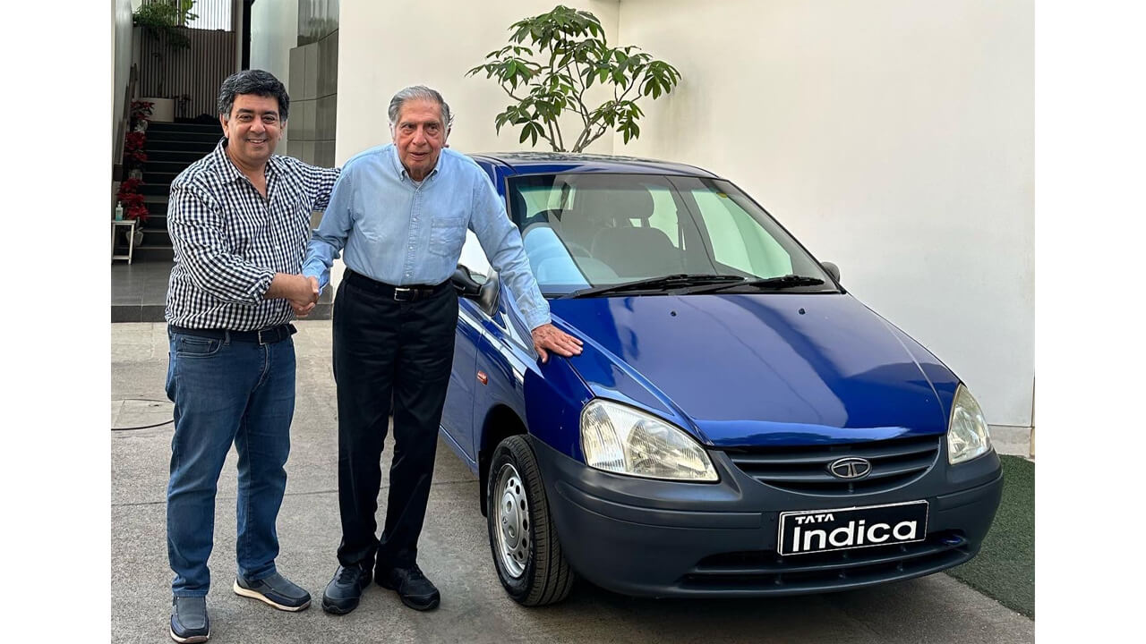 Ratan Tata celebrates 25 years of Tata Indica Car