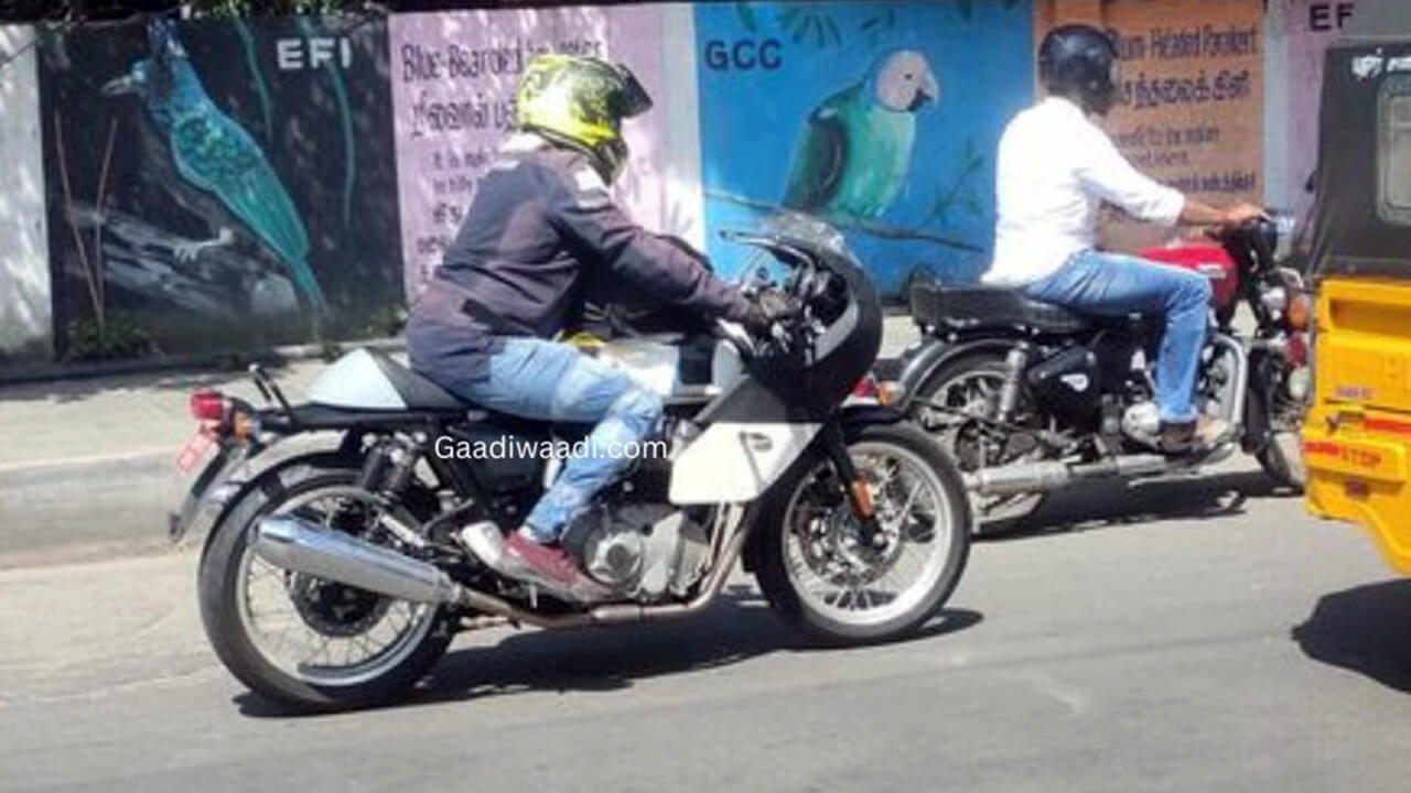 Royal Enfield Continental GT 650 Faired bike spied testing