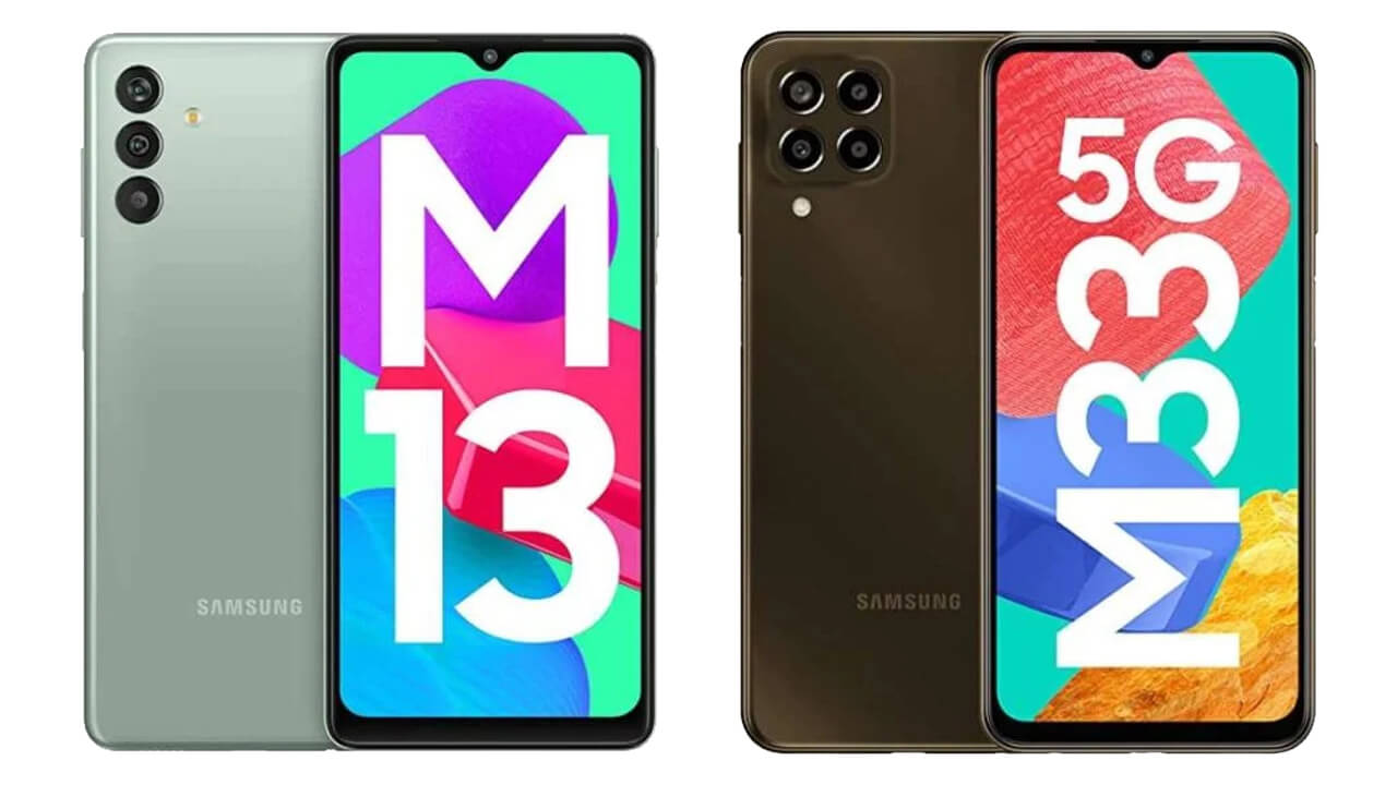 Samsung Galaxy M33 5G vs Galaxy M13 5G compared