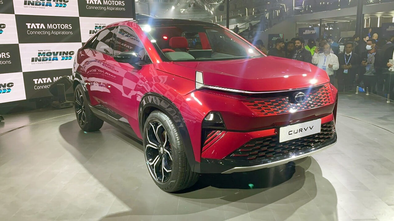 Tata Curvv SUV unveiled in new ice avatar