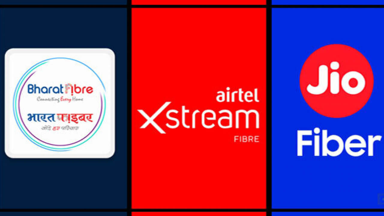 Airtel XStream JioFiber BSNL Broadband Plans