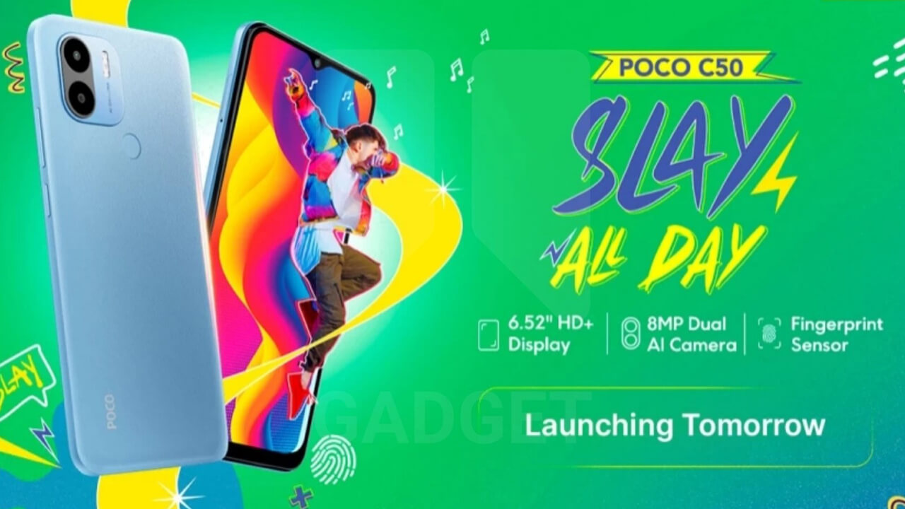 Poco C50 confirmed launch in India on January 3