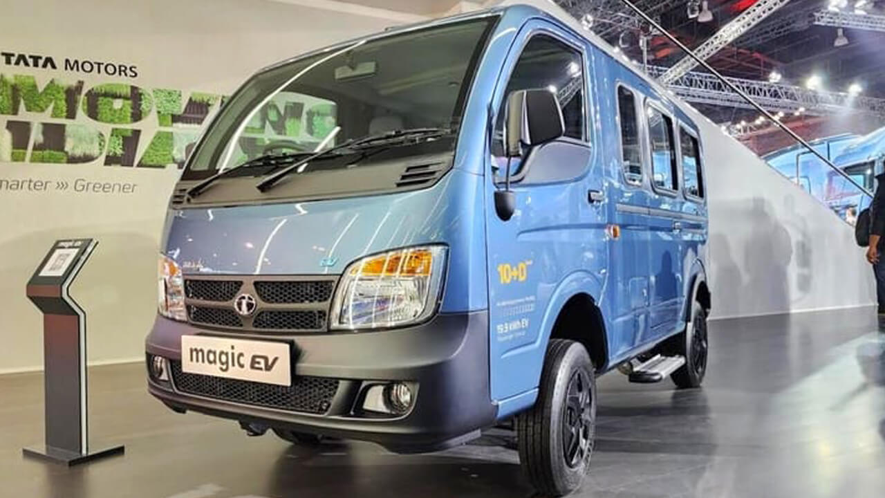 Tata Magic Electric 10 Seater EV Debuts