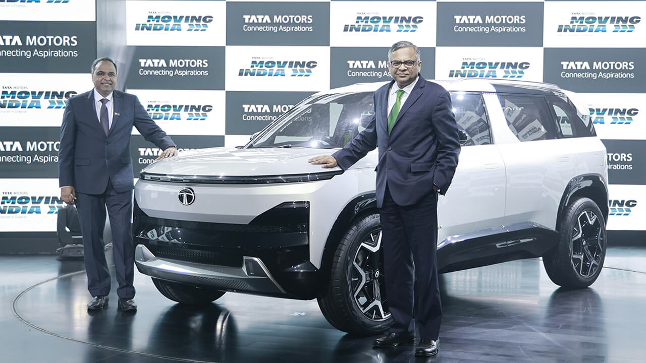 Tata Motors Showcases Curvy ICE Concept Avinya EV