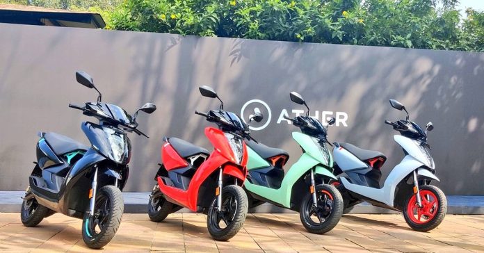Ather 450x 450 Plus E-Scooters get Autohold Feature