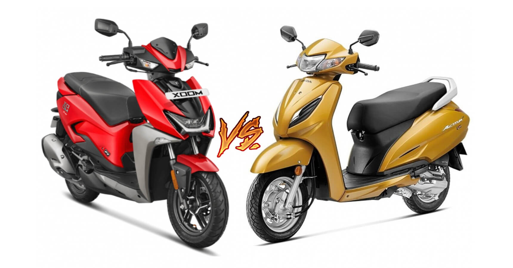 Honda Activa H-Smart vs Hero Xoom Comparison