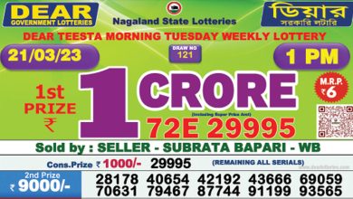 Dear Lottery Sambad Result 21.3.2023 1pm 6pm 8pm