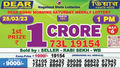 Dear Lottery Sambad Result 25.3.2023 1pm 6pm 8pm