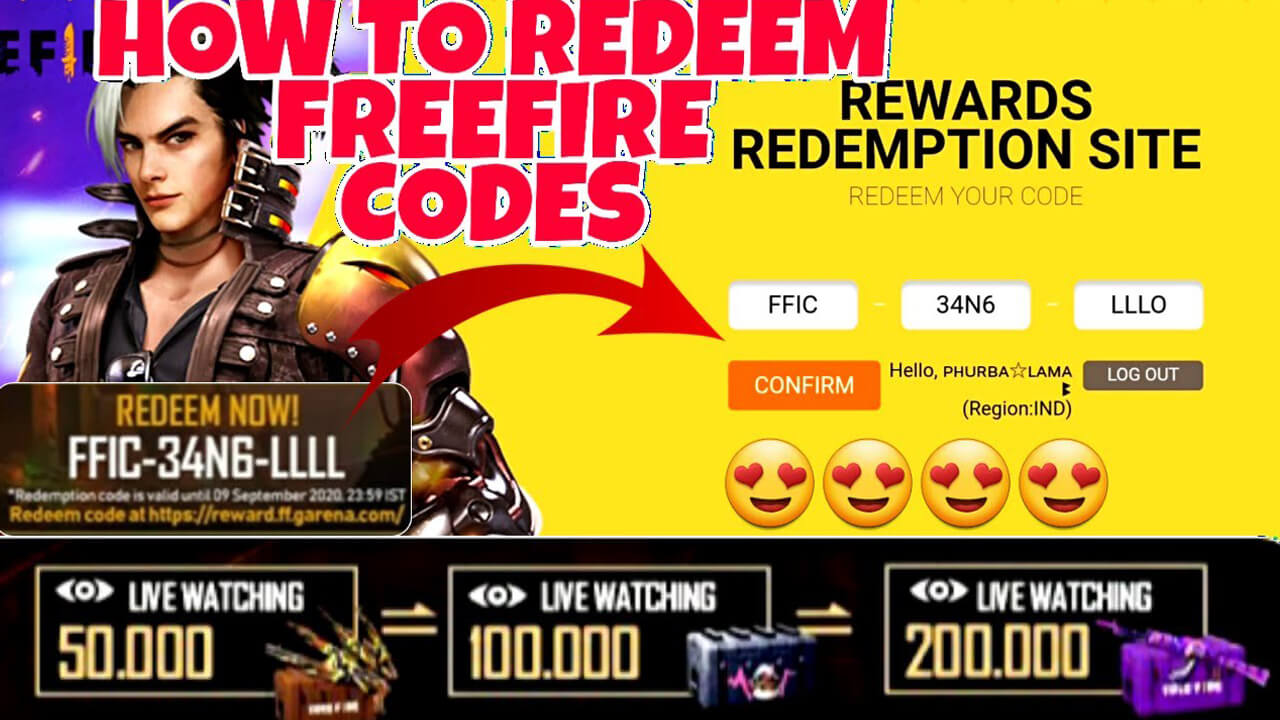 Garena Free Fire Redeem Codes Today 19 March 2023