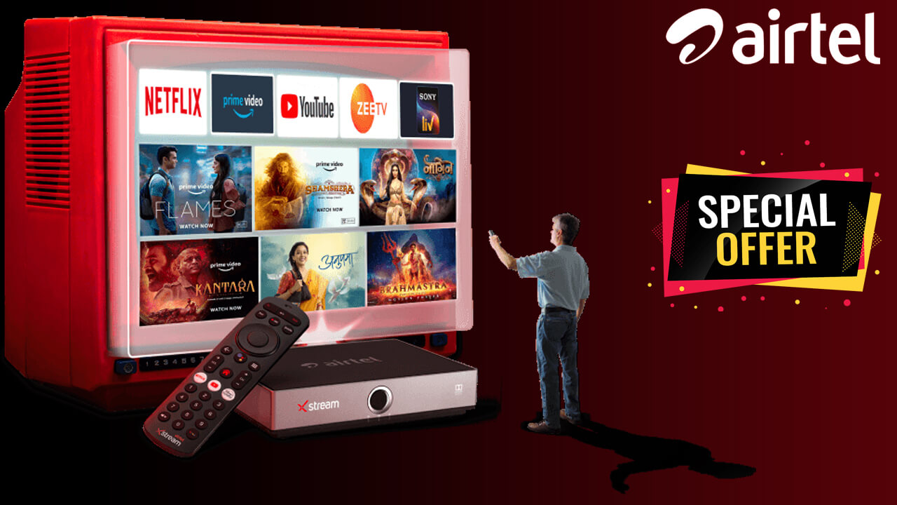 Airtel DTH Connections under rs 1000 rupees Today
