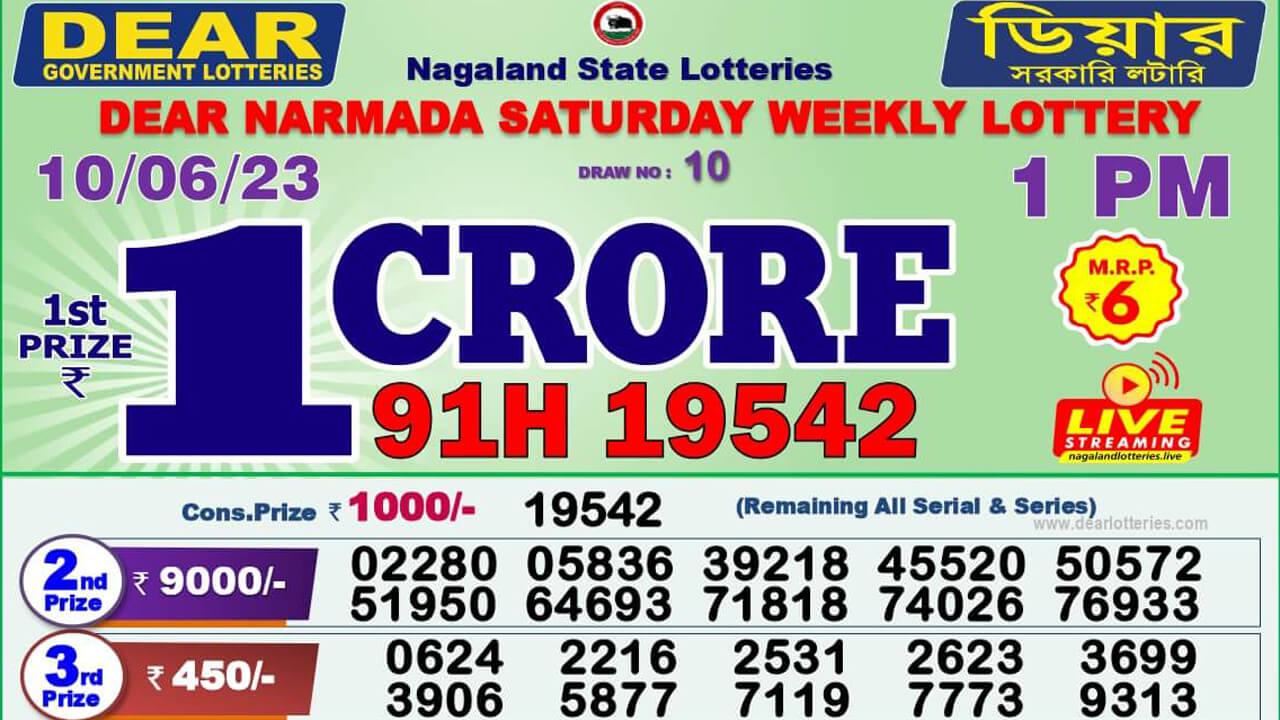 Dear Lottery Sambad Result 10.6.2023 1pm 6pm 8pm: ডিয়ার লটারি সংবাদ রেজাল্ট ১০ তারিখ
