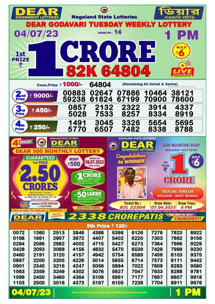 dear-lottery-sambad-result-today-4-7-2023-1-pm-6-pm-8-pm-nagaland-state-lottery-dhankesari-kerala-lottery-live-winner-list