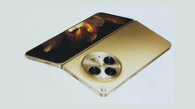 Oppo Find N3 gold live images with triple rear camera leak