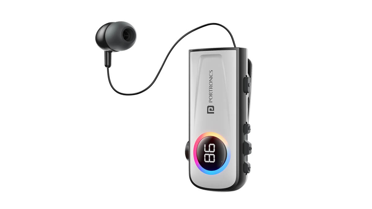 portronics-harmonics-klip-5-launched-in-india-check-this-retractable-bluetooth-headset