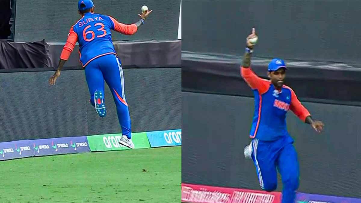 Suryakumar Yadav catch that turn the match into india pocket watch video T20 World Cup 2024 final