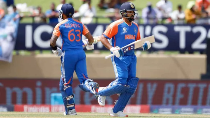 Team India set 172 runs target infront of England on second semifinal of icc t20 world cup 2024