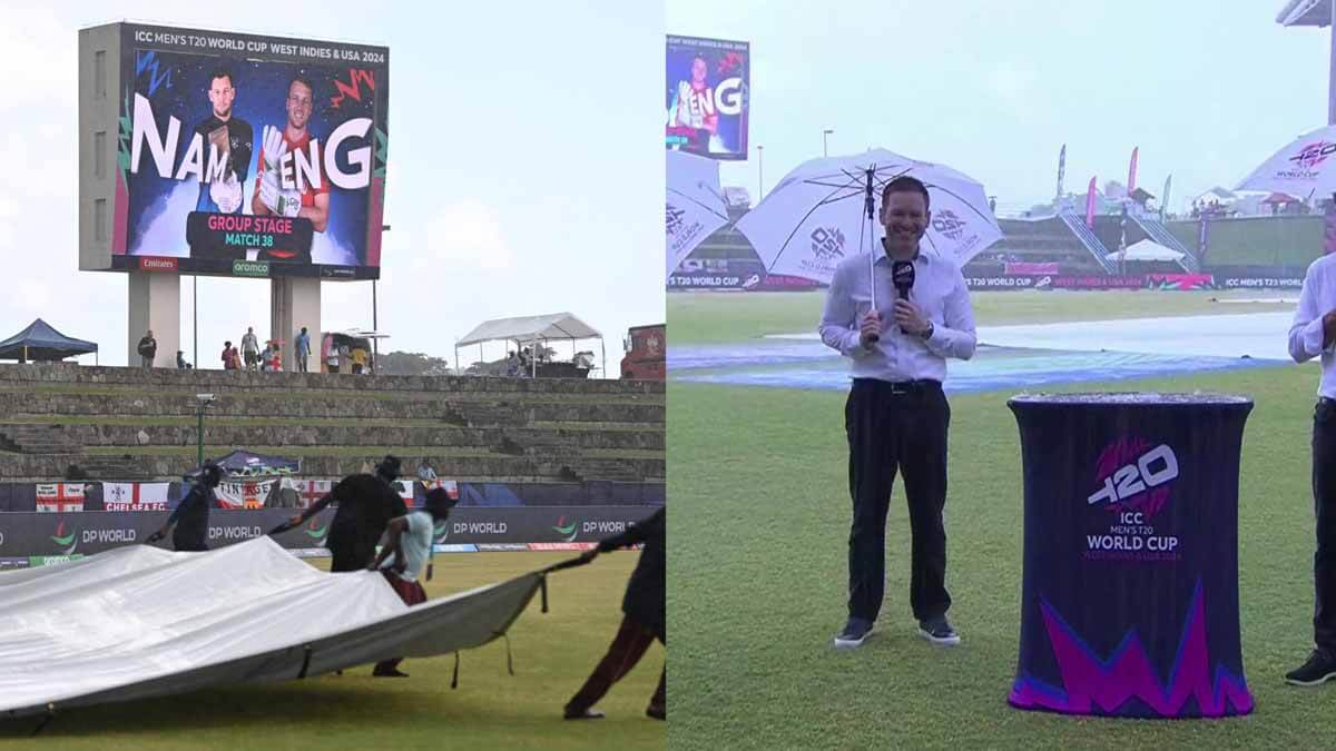 England vs Namibia match at Antigua if abandoned due to rain then what happened T20 world cup 2024