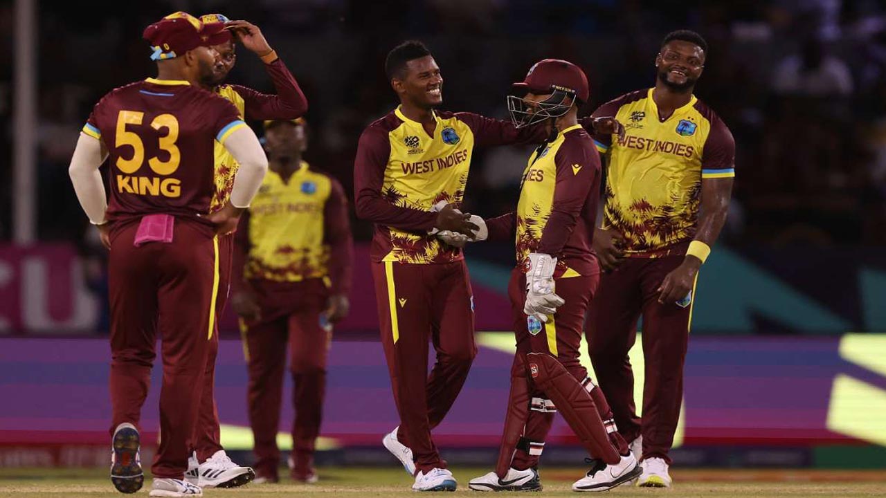 West Indies Devastating Win by 134 Runs Against Uganda Akil Hossain Single Handedly Takes 5 Wickets