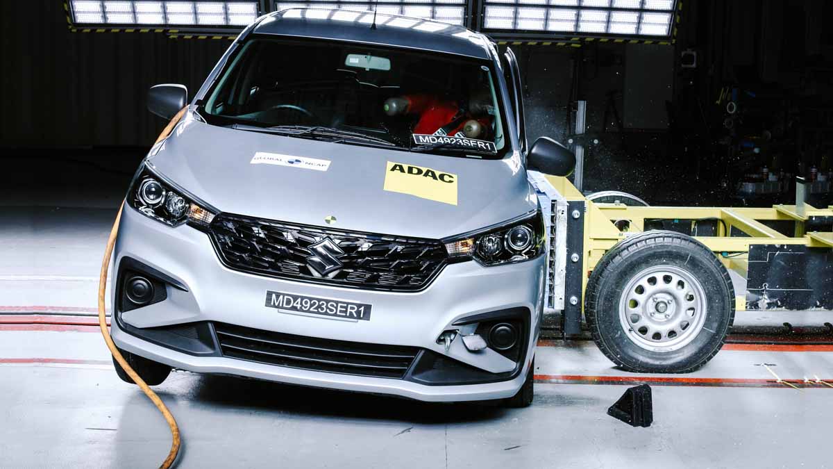 Made In India Maruti Suzuki Ertiga Scores 1 Star In Global Ncap Crash Tests