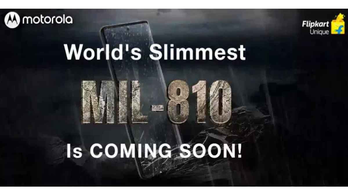 Motorola Teased World Slimmest Military Grade Smartphone With Mil 810 Edge 50 Neo