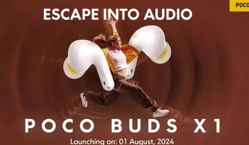 Poco Buds X1 Earbuds Teased Launch In India On 1 August Along With Poco M6 Plus 5G