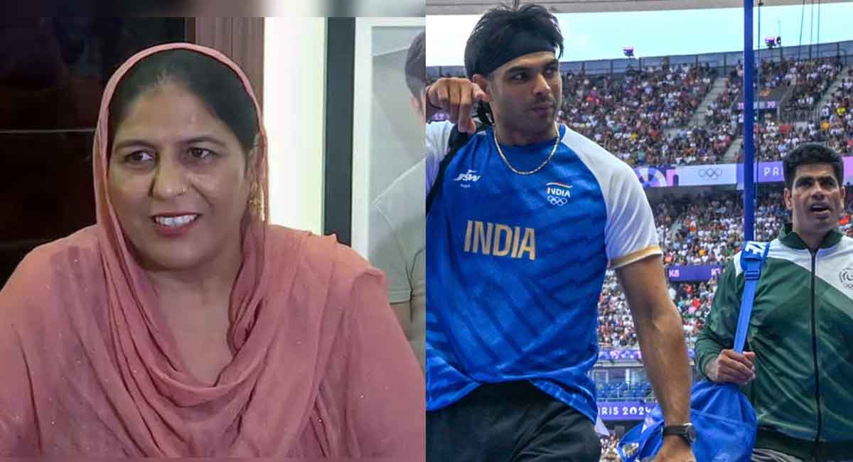 Neeraj Chopra Mother Saroj Devi Says They Are Happy With Silver And Arshad Nadeem Gold Medal Winner Also Her Child