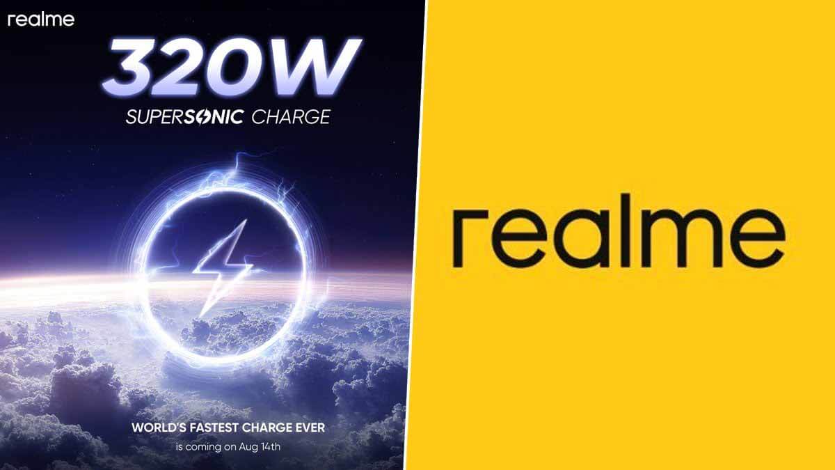 Realme To Announce Worlds Fastest 320W Supersonic Charge Technology On August 14