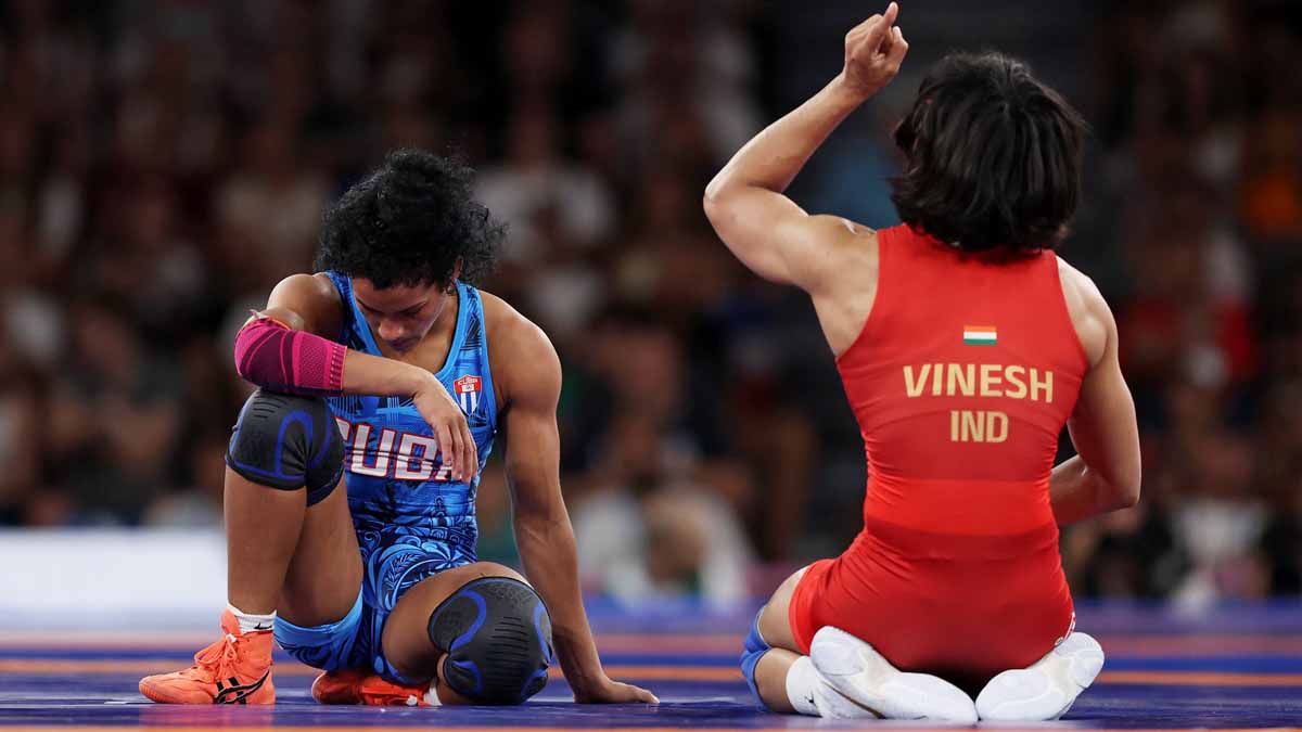 Vinesh Phogat Beat Yusneylis Guzman Lopez In Semifinal And Through To Paris Olympics 2024 Finals