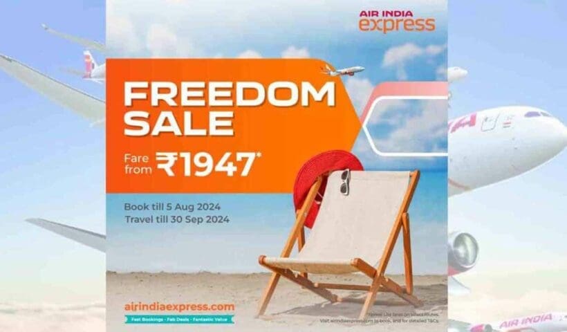 Air India Express Freedom Sale Book Flight Ticket Under 2000 Rupees