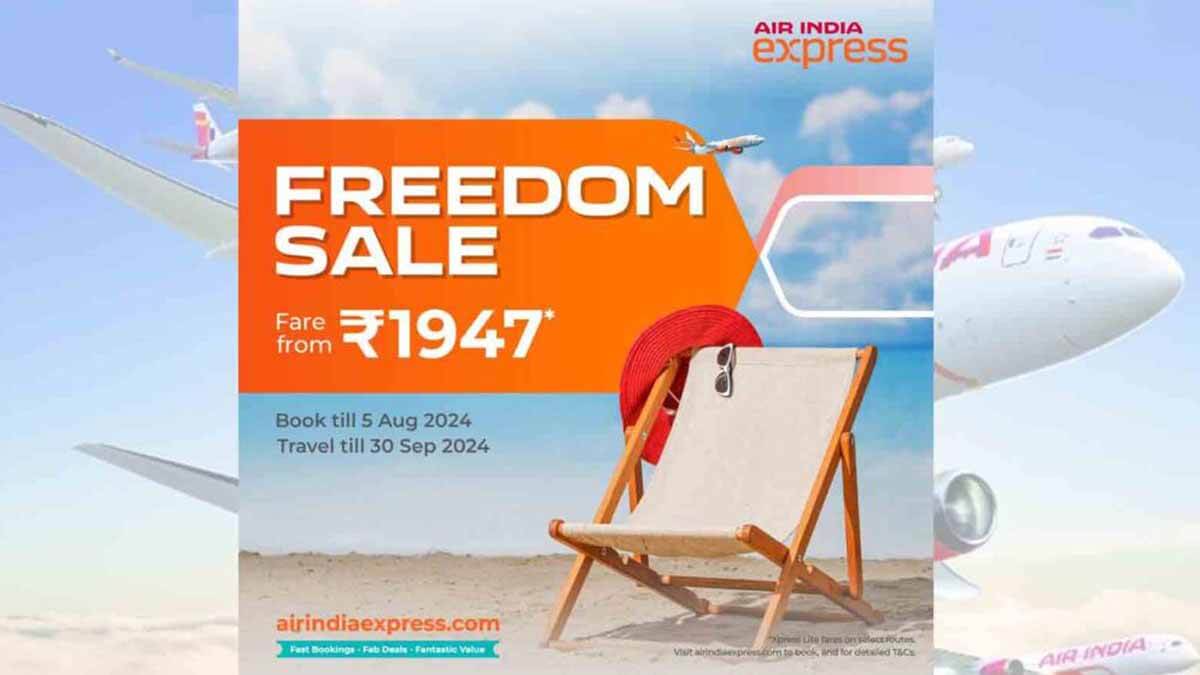 Air India Express Freedom Sale Book Flight Ticket Under 2000 Rupees