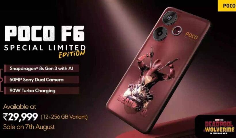 Poco F6 Deadpool Limited Edition First Sale In India Live Today Here Offers Price