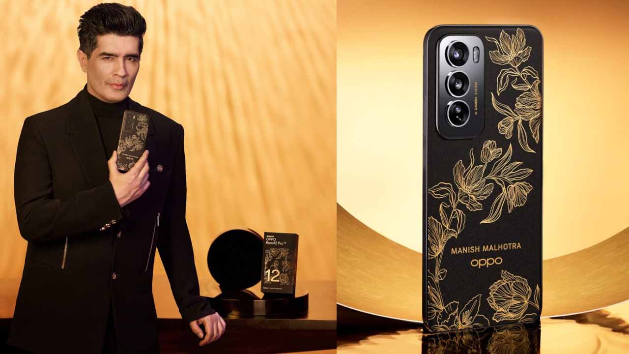 চোখ ফেরানো মুশকিল, Oppo Reno 12 Pro Manish Malhotra Edition ইউনিক ডিজাইন সহ লঞ্চ হল