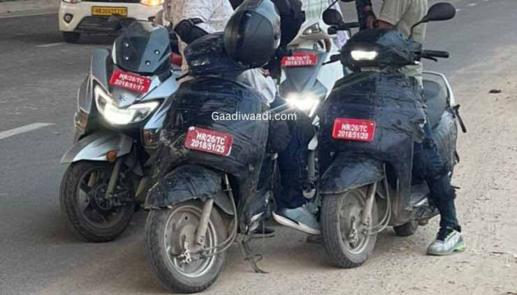 Suzuki access 125 spotted testing in india