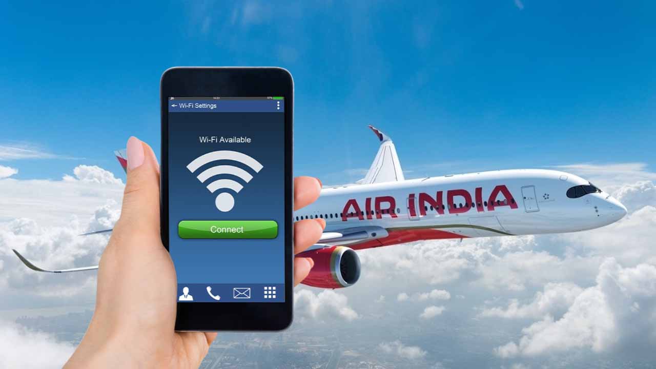 Air india launches in flight wifi service before Starlink