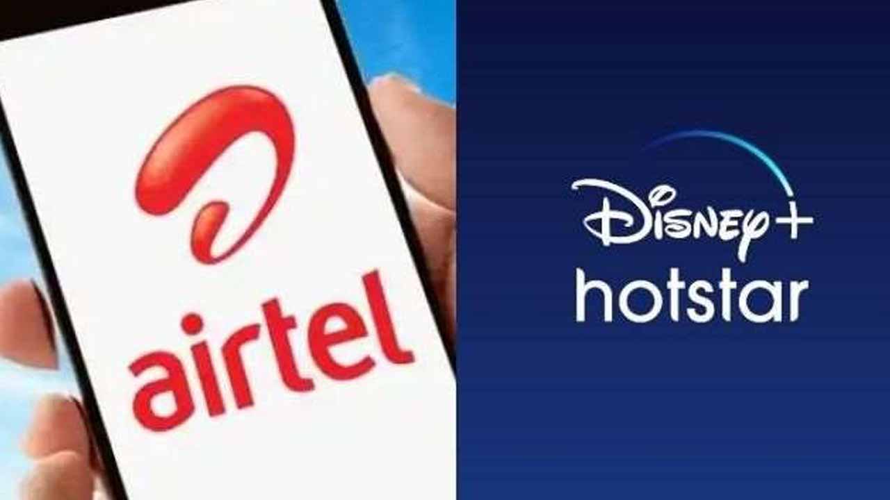 Airtel offer free 22 ott subscription including Disney plus Hotstar subscription with these prepaid plans